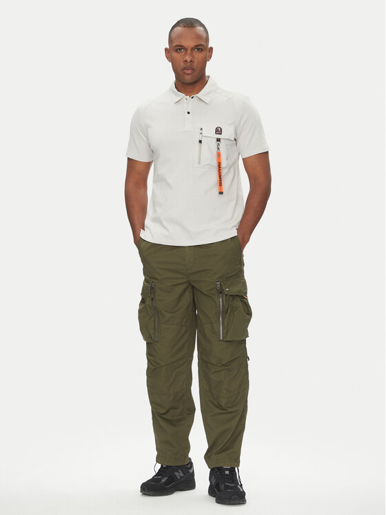 Parajumpers Parajumpers Polo Rescue 25SMPMPORE10 Siva Regular Fit