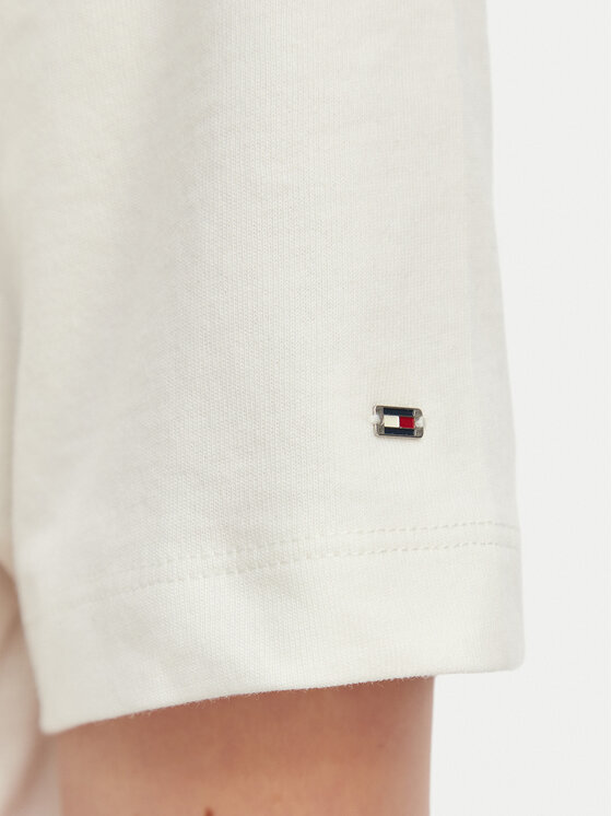 Tommy Hilfiger Tommy Hilfiger Camiseta Crest WW0WW48713 Blanco Relaxed Fit
