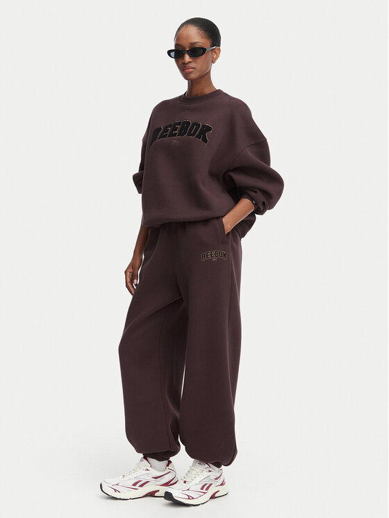 Reebok Reebok Παντελόνι φόρμας Iza RK25687CCW Σκούρο καφέ Regular Fit