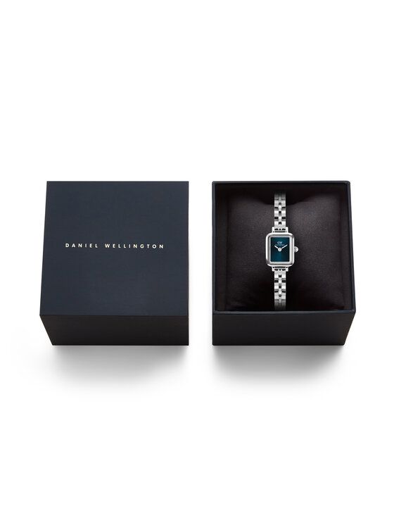 Daniel Wellington Hodinky Daniel Wellington Quadro Mini Reflection DW00100846 Strieborná
