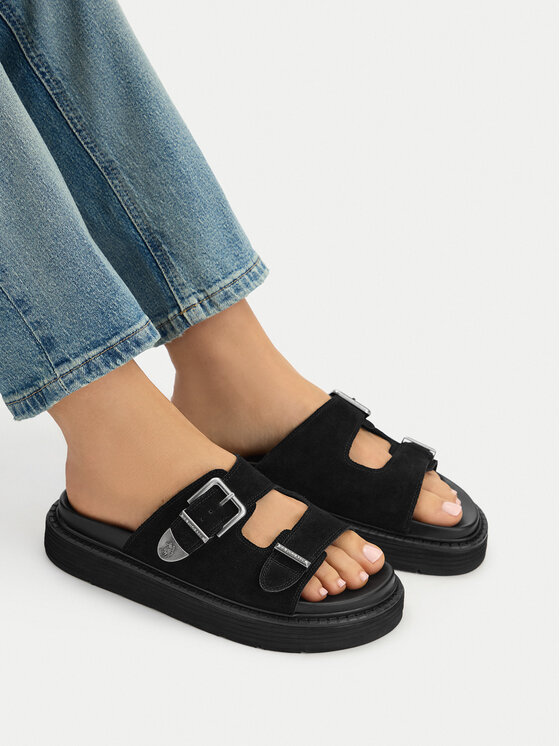 U.S. Polo Assn. Шльопанці U.S. Polo Assn. EO-TANIA001W/6S1 Чорний