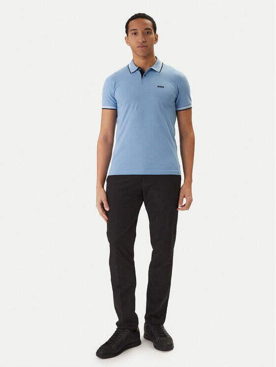 BOSS BOSS Polo Paul 50506193 Celeste Slim Fit