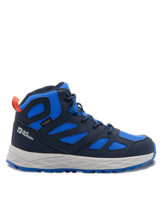 Jack Wolfskin Trekingová obuv Jack Wolfskin Woodland 2 Texapore Mid K 4059831 Tmavomodrá