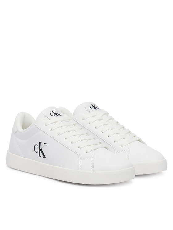 Calvin Klein Sneakers Calvin Klein 3 Cupsole Laceup Pu Mg YW0YW01781 Alb
