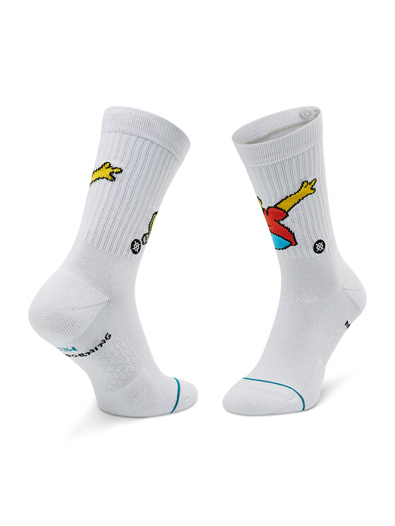 Stance Garās zeķes Stance Bart Simpson A556A22BAR Balts