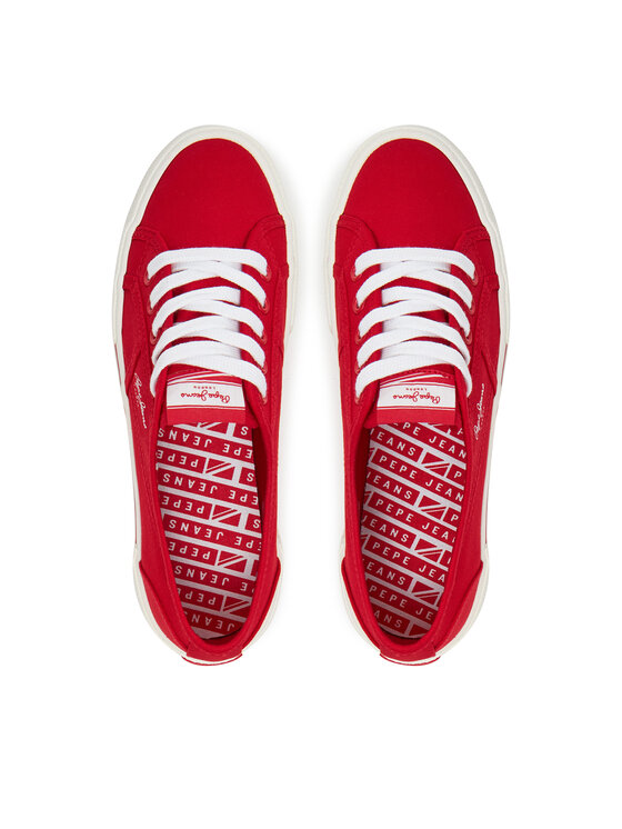 Pepe Jeans Tenisky Pepe Jeans Brady Basic W PLS31287 Červená