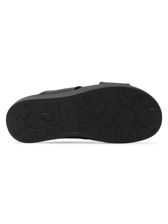 Clarks Шльопанці Clarks Sunder Cross 261479787 Чорний