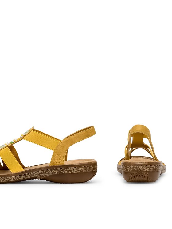 Rieker Sandali Rieker 62808-68 Rumena
