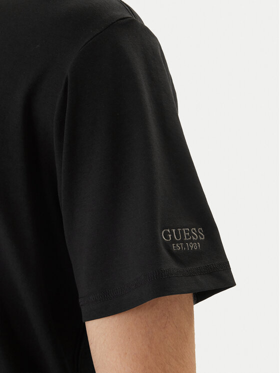 Guess Guess Camiseta M6RI62 JR06K Negro Regular Fit