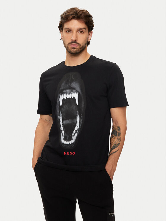 HUGO Hugo T-shirt Dayaking 50523979 Crna Regular Fit