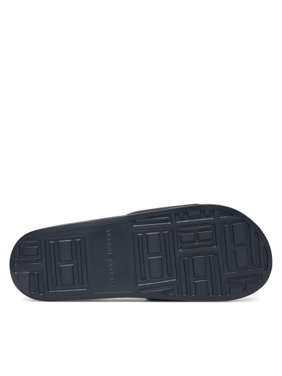 Tommy Hilfiger Natikače Tommy Hilfiger Raised Pool Slide FM0FM05761 Tamnoplava