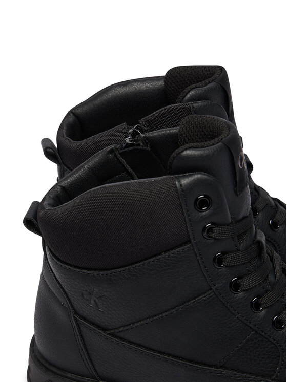 Calvin Klein Зимни обувки Calvin Klein Lace-Up Bootie V3X5-83187-1695 D Черен