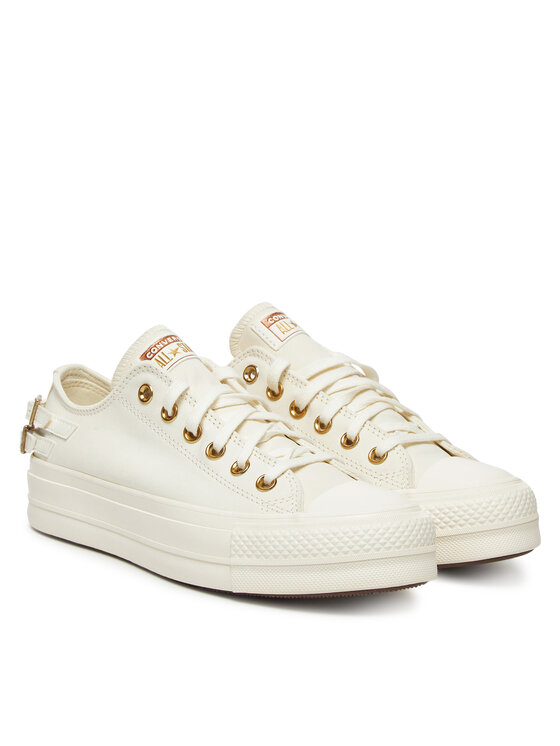 Converse Кеди Converse Chuck Taylor All Star Lift Platform Buckle A11866C Білий