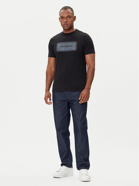 KARL LAGERFELD KARL LAGERFELD Camiseta 755072 554255 Negro Regular Fit