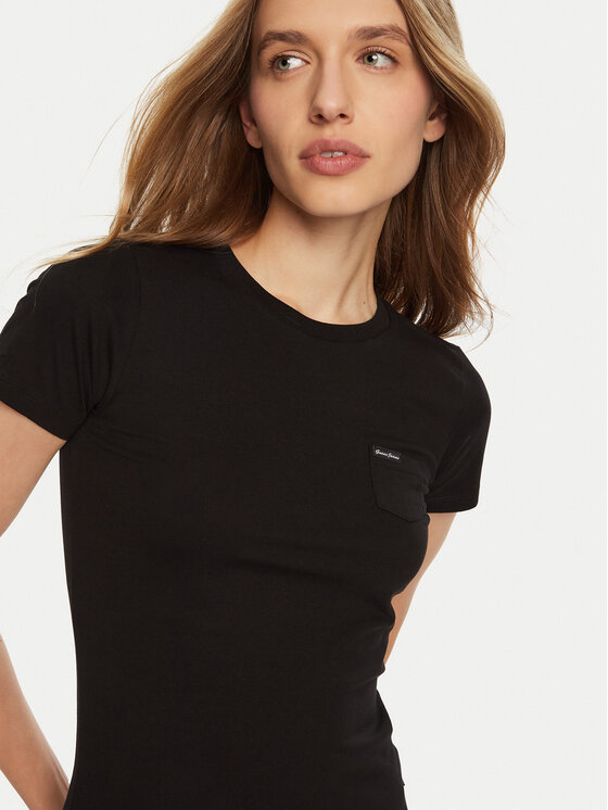 Guess Jeans Guess Jeans Футболка W5RI52 J1314 Чорний Regular Fit