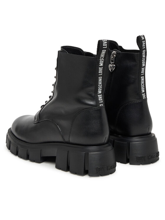 LOVE MOSCHINO Šnurovacia obuv LOVE MOSCHINO JA24085G0NIA000A Čierna