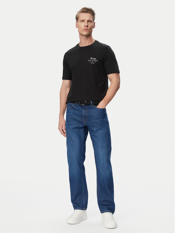Tommy Hilfiger Tommy Hilfiger Camiseta MW0MW43224 Negro Regular Fit