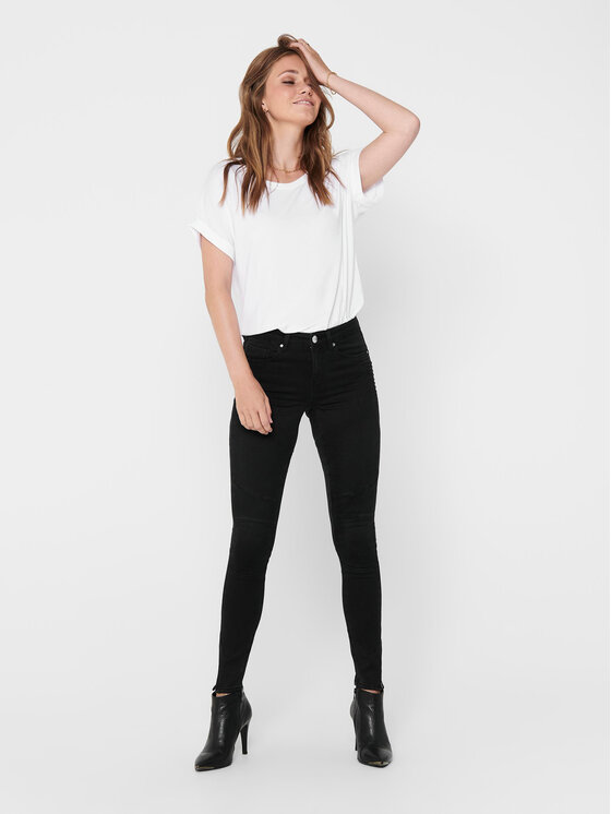 ONLY ONLY T-shirt Moster 15106662 Bijela Loose Fit