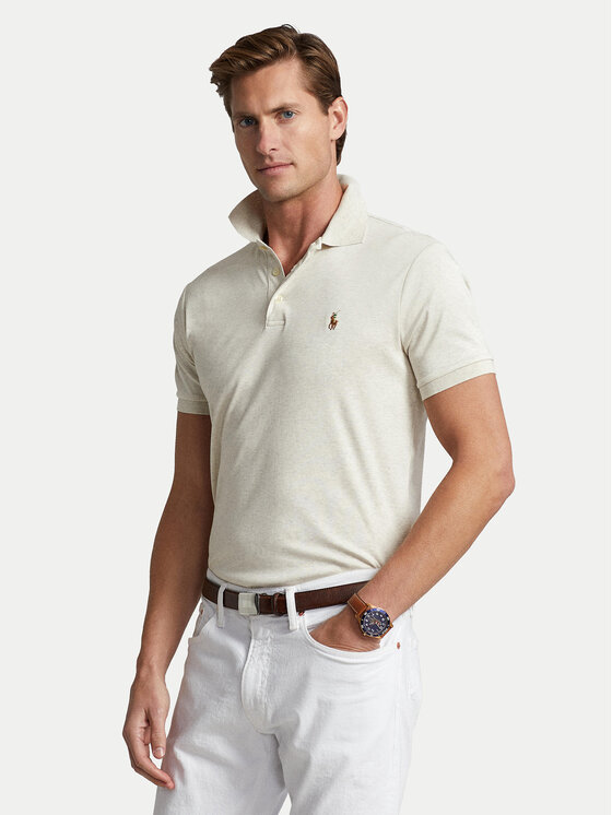 Polo Ralph Lauren Polo Ralph Lauren Polo 710713130002 Écru Custom Slim Fit