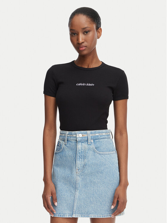 Calvin Klein Jeans Calvin Klein Jeans Camiseta LV047G816G Negro Slim Fit