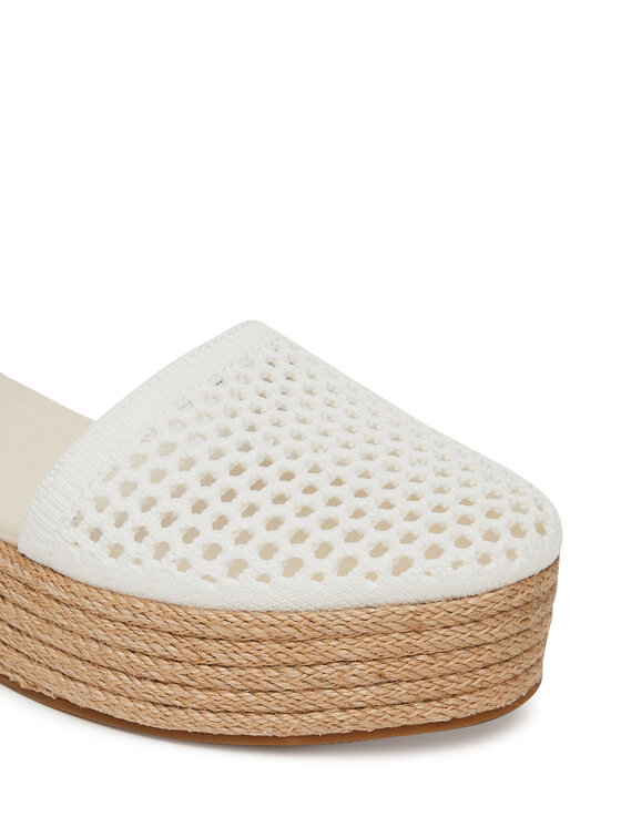 Tommy Hilfiger Espadrile Tommy Hilfiger Knit Mesh Espadrille Platform FW0FW08743 Alb