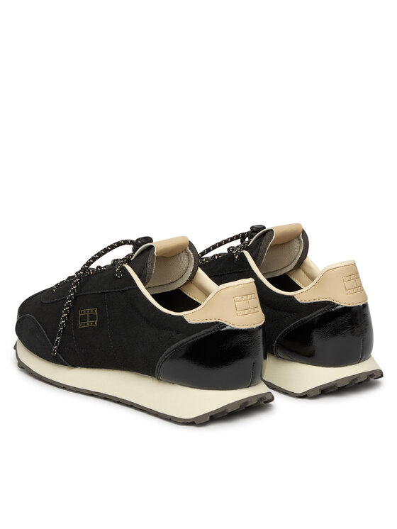 Tommy Jeans Sportcipők Tommy Jeans Tjw Retro Archive Runner Suede EN0EN03125 Fekete