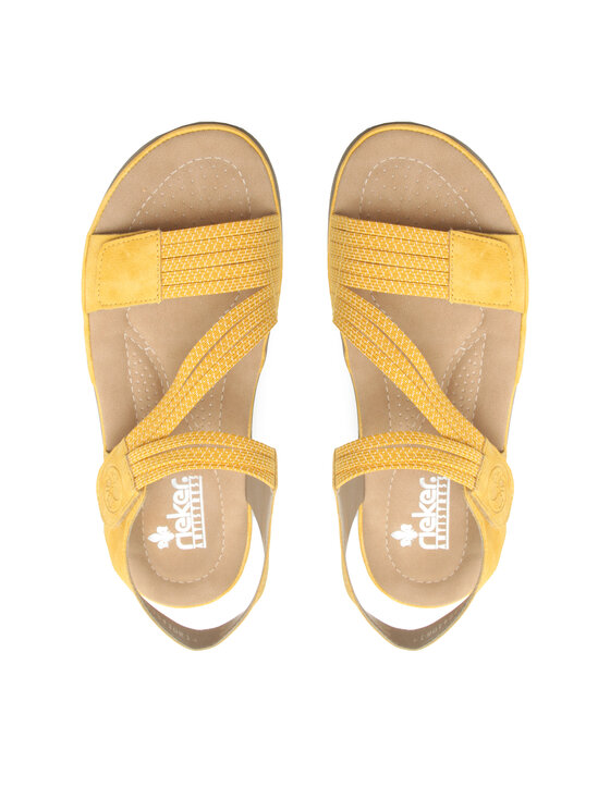 Rieker Sandali Rieker 64870-68 Rumena