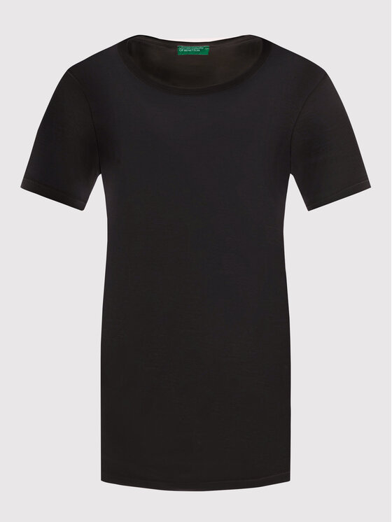 United Colors Of Benetton United Colors Of Benetton T-shirt 3GA2E16A0 Nero Regular Fit
