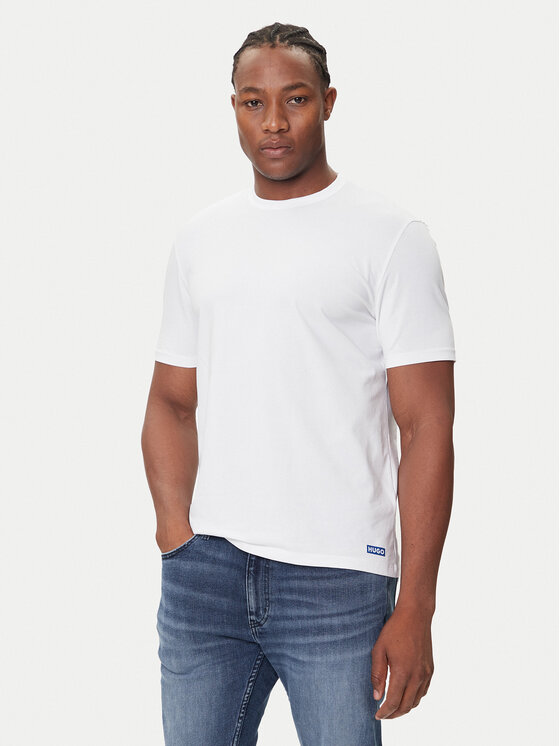 HUGO HUGO Conjunto de camisetas Naolo 50546933 Blanco Regular Fit