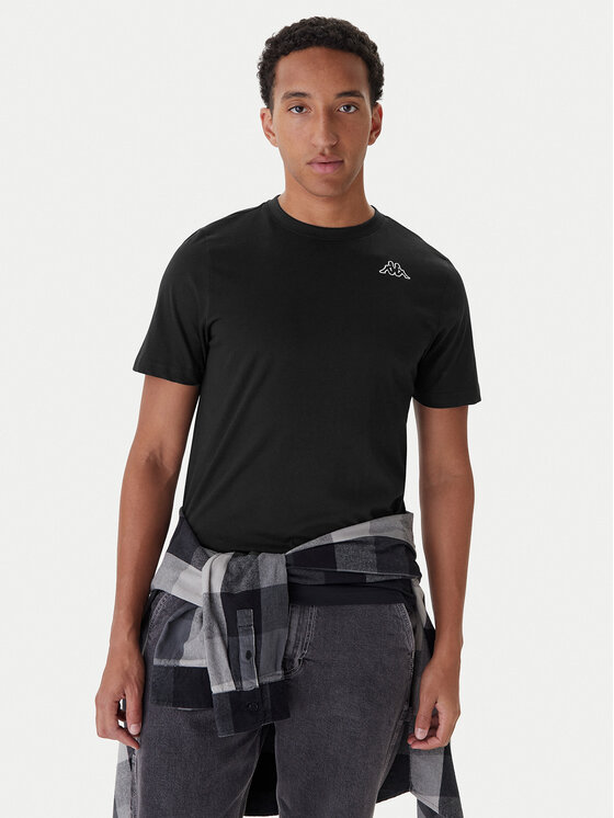 Kappa Kappa Conjunto de camisetas Logo Sylvo 322562W Negro Regular Fit