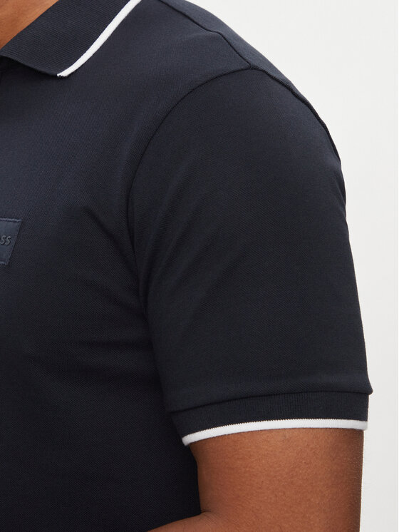 BOSS Boss Поло Passertip 50507699 Cиній Slim Fit