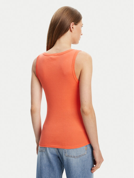 United Colors Of Benetton United Colors Of Benetton Felső 3GA2DH010 Narancssárga Slim Fit