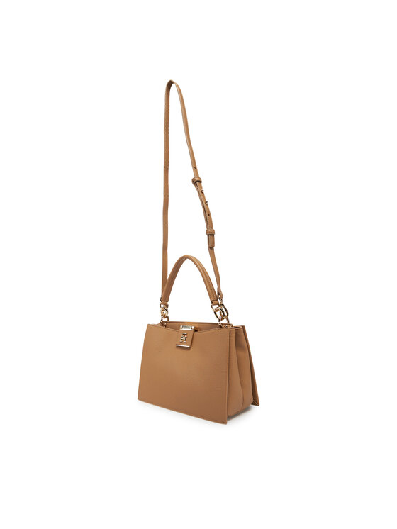 Tommy Hilfiger Τσάντα Tommy Hilfiger Th Her Mini Tote AW0AW17190 Καφέ