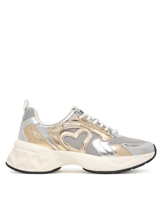 LOVE MOSCHINO Sneakersy LOVE MOSCHINO JA15456G0OIQC90A Biały