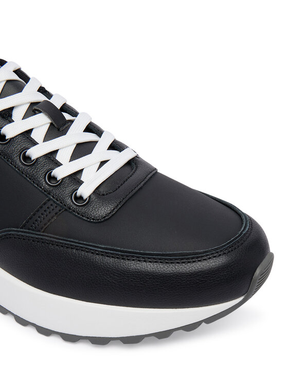 Calvin Klein Laisvalaikio batai Calvin Klein City Runner Laceup Lth Mix HM0HM02214 Juoda