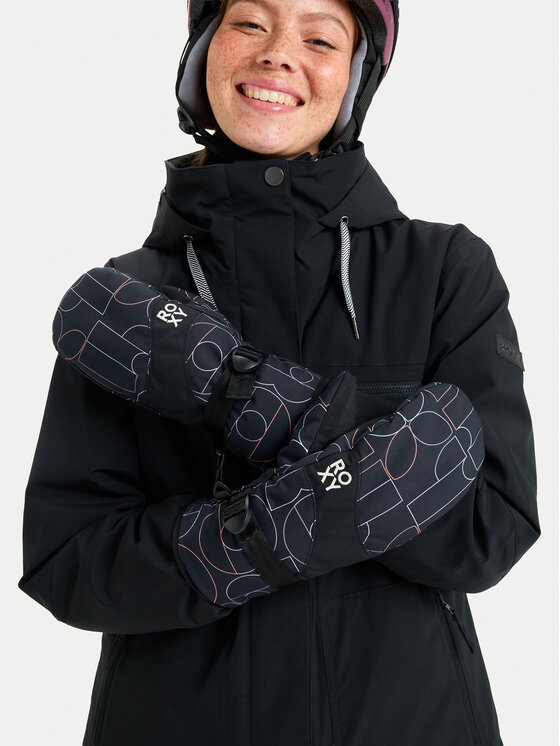 Roxy Лижні рукавиці Roxy Jetty Mitt ERJHN03266 Чорний
