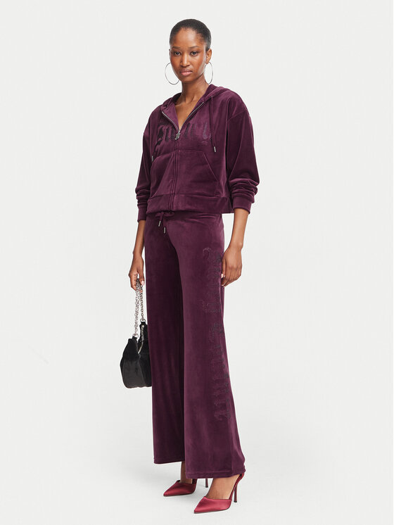 Juicy Couture Juicy Couture Melegítő alsó Old Gothic JCWBJ226334 Lila Regular Fit
