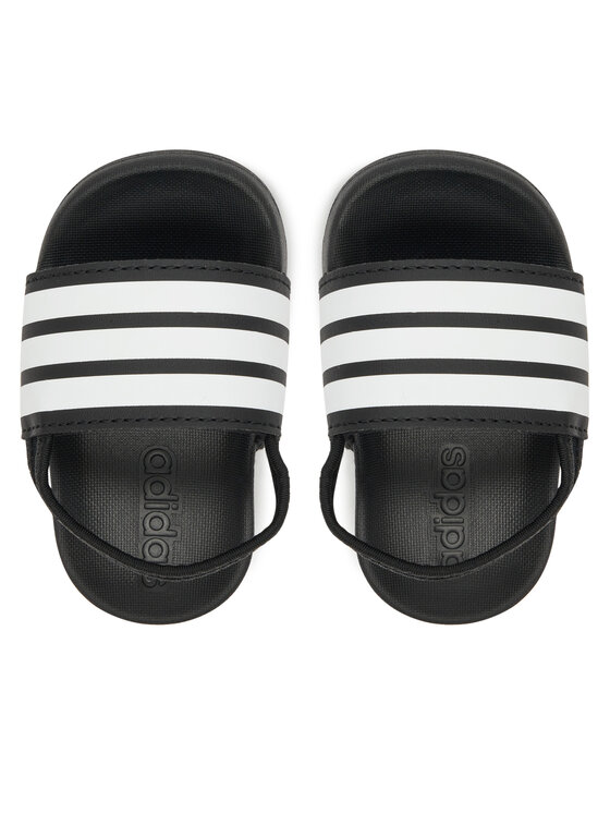 adidas Sandále adidas adilette Estrap JR5323 Čierna