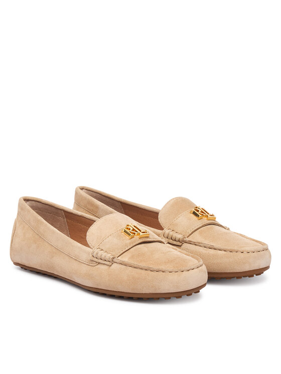 LAUREN RALPH LAUREN Mokasyny LAUREN RALPH LAUREN Barnsbury  802821629035 Beżowy jasny