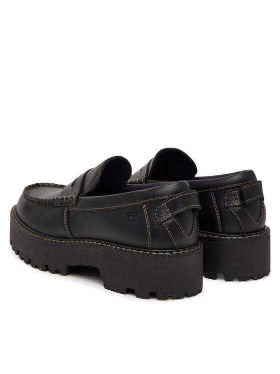 Tommy Jeans Chunky loafers Tommy Jeans Archive '01 Loafer Leather EN0EN03005 Nero