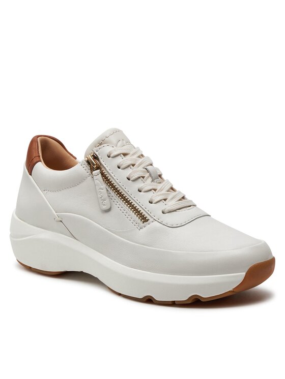 Clarks Снікерcи Clarks Tivoli Zip 26176650 Écru