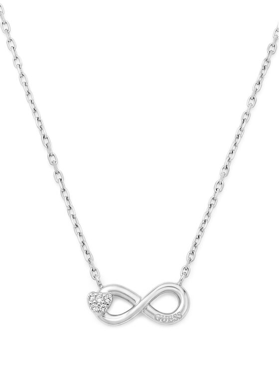 Guess Ogrlica Guess JUBN06 047JW Srebrna