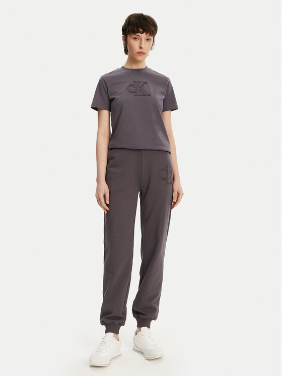 Calvin Klein Jeans Calvin Klein Jeans Marškinėliai J20J225256 Pilka Regular Fit