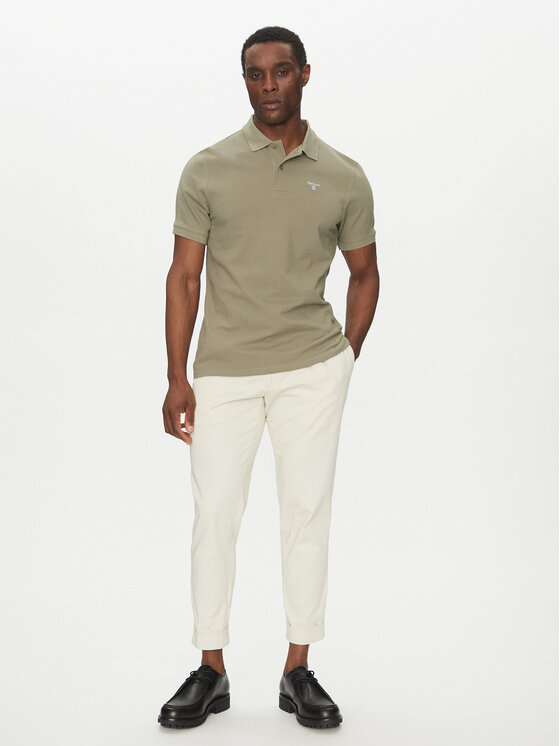 Barbour Barbour Polo Original Sports MML0358OL38 Χακί Regular Fit