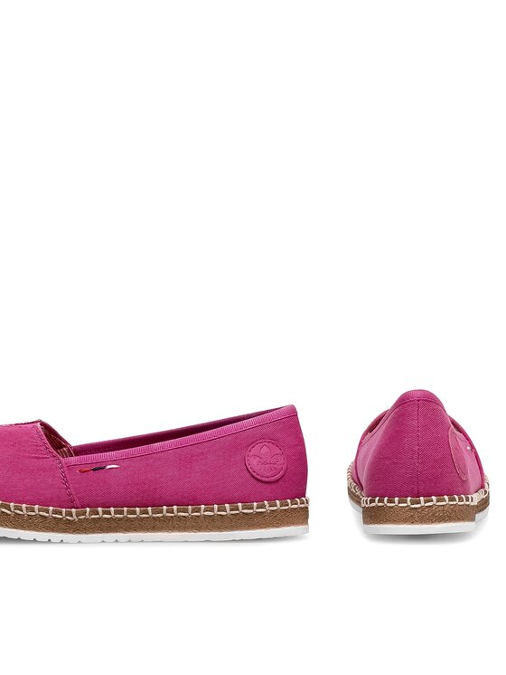 Rieker Espadryle Rieker M2278-31 Różowy