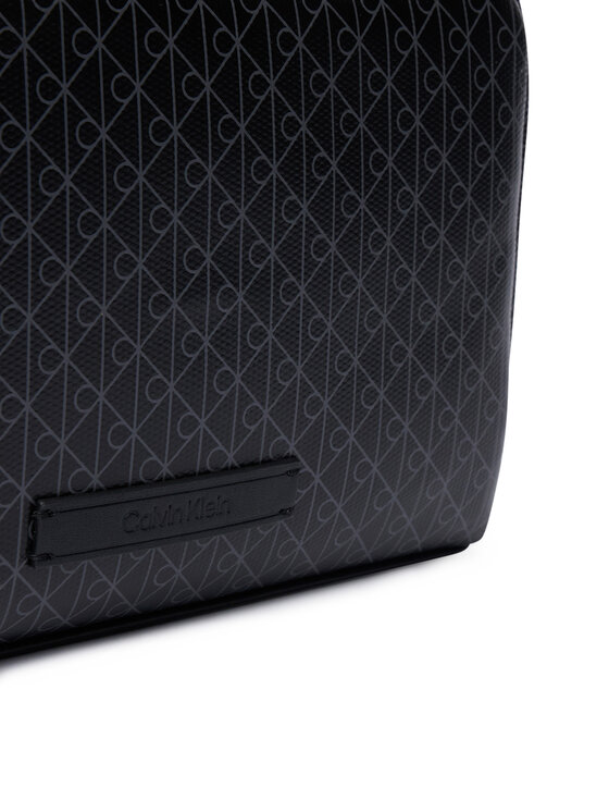 Calvin Klein Geantă pentru cosmetice Calvin Klein Emblem Aop Coated Pouch W/ Handl LV04D1240G Negru
