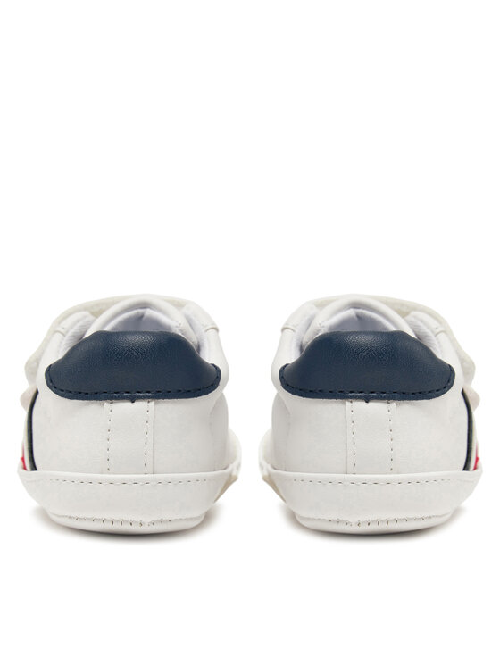 Tommy Hilfiger Sneakersy Tommy Hilfiger Stripe Low Cut Velcro T0B9-33831-1433 Biały