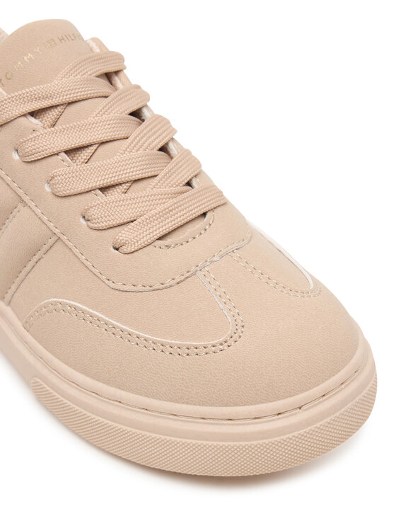 Tommy Hilfiger Сникърси Tommy Hilfiger Low Cut Lace-Up Sneaker T3A9-35086-0315 S Светлобежов