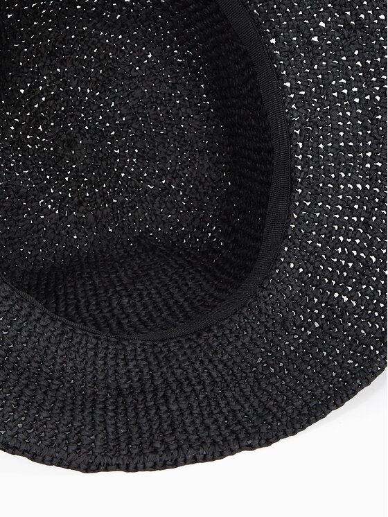 Calvin Klein Klobúk Calvin Klein Wide Brim Straw Bucket Hat K60K612914 Čierna