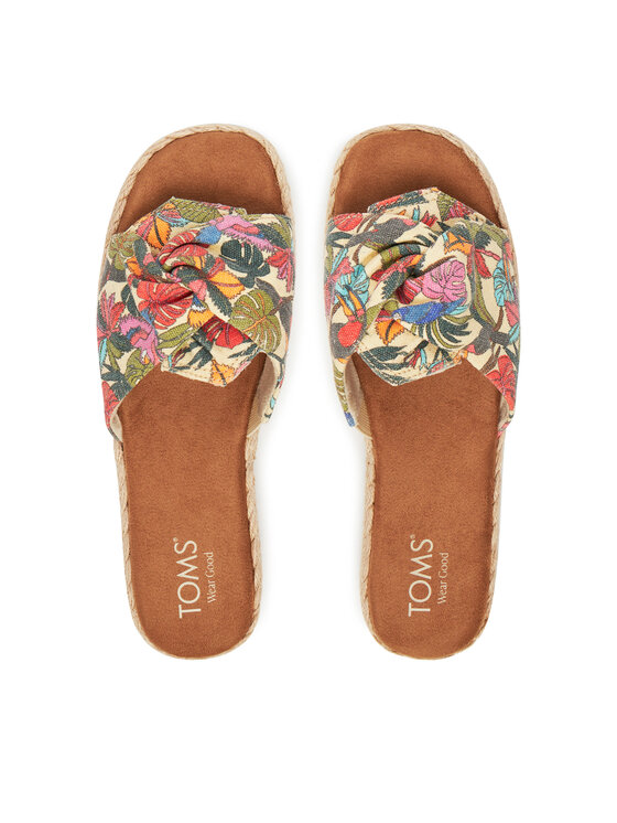 Toms Espadryle Toms Abby Slide 10021976 Kolorowy